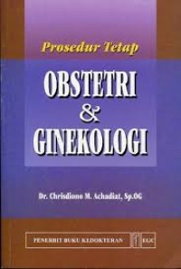 Prosedur tetap obstetri dan ginekologi