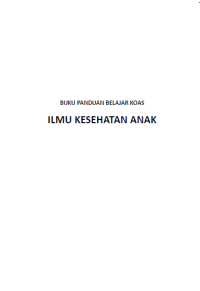 Buku Panduan Belajar KOAS Ilmu Kesehatan Anak
